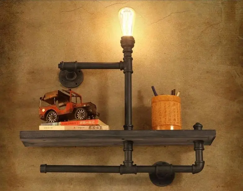 Настенный светильник-полка Loft shelf by Romatti