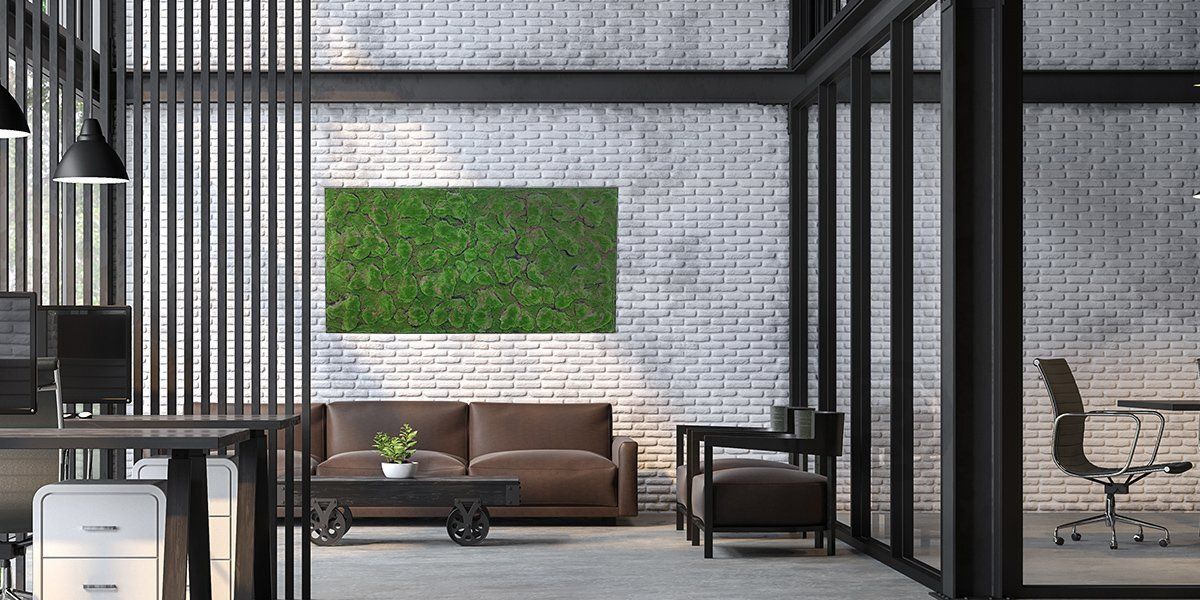 Искусственная панель FLAT MOSS by Green Walls