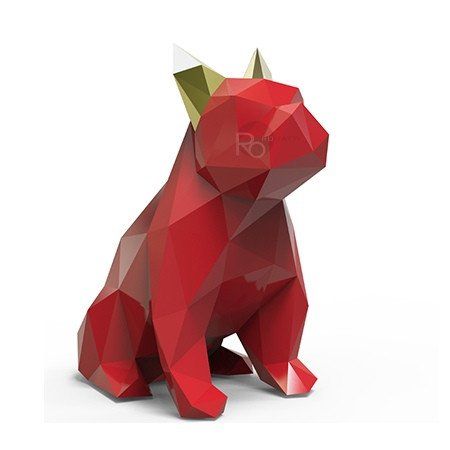 Geometry Bulldog Statuette by Romatti