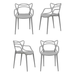 Комплект из 4-х стульев Masters серый