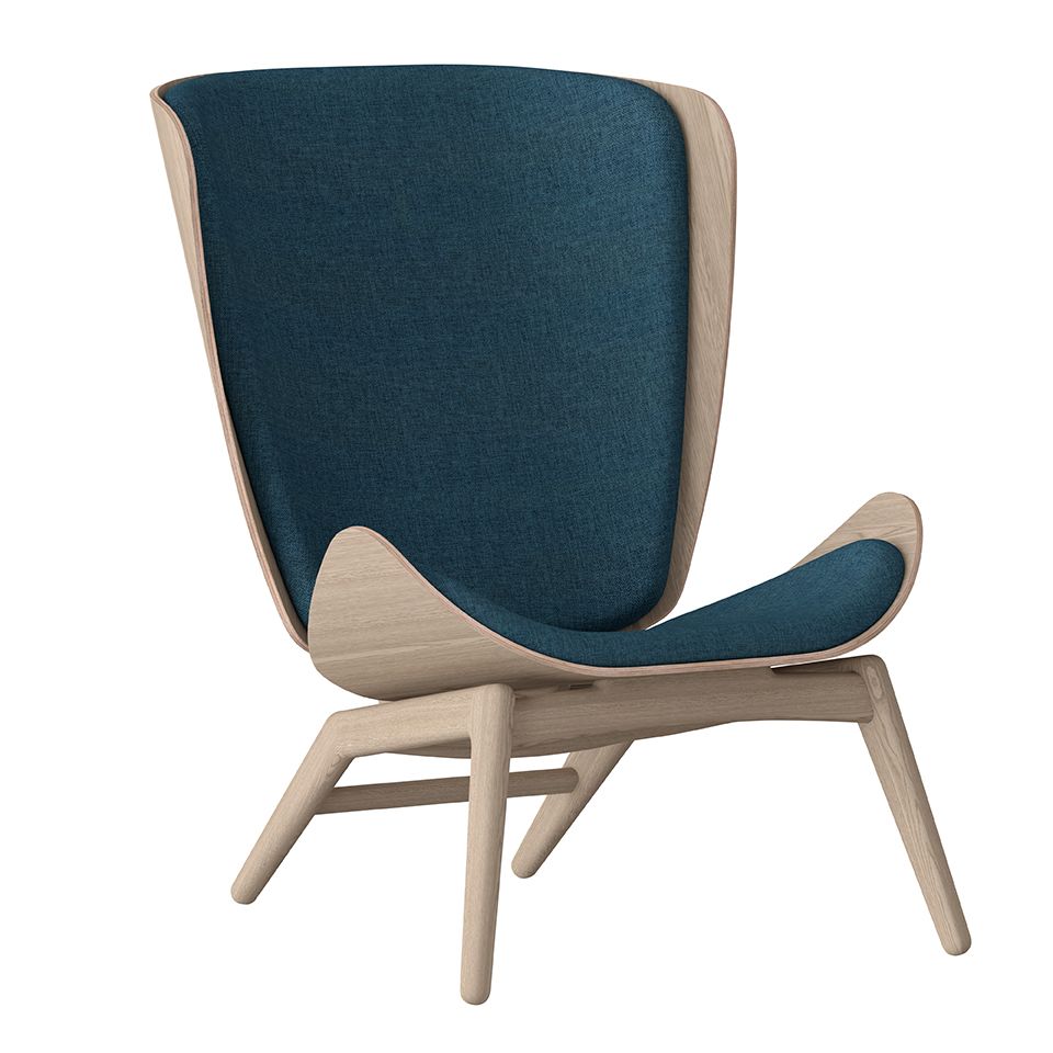 The Reader chair,oak/ blue