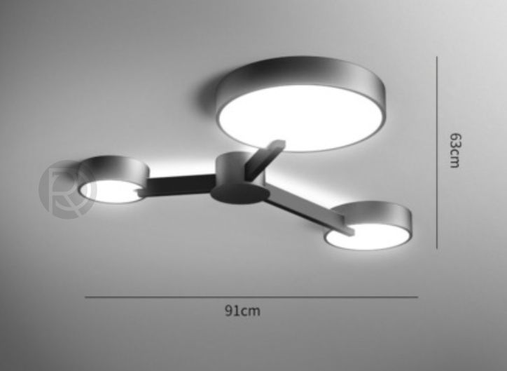Designer ceiling lamp UDO by Romatti