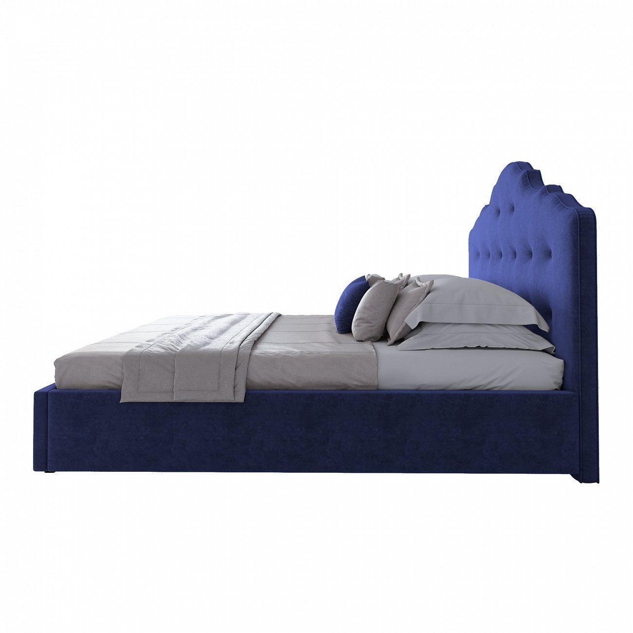 Euro bed 200x200 cm blue Palace