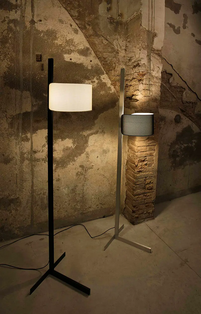 Floor lamp Stand-up alum.+black 57212