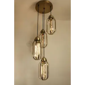 Дизайнерский подвесной светильник из стекла TESLA GLASS by Romatti Lighting