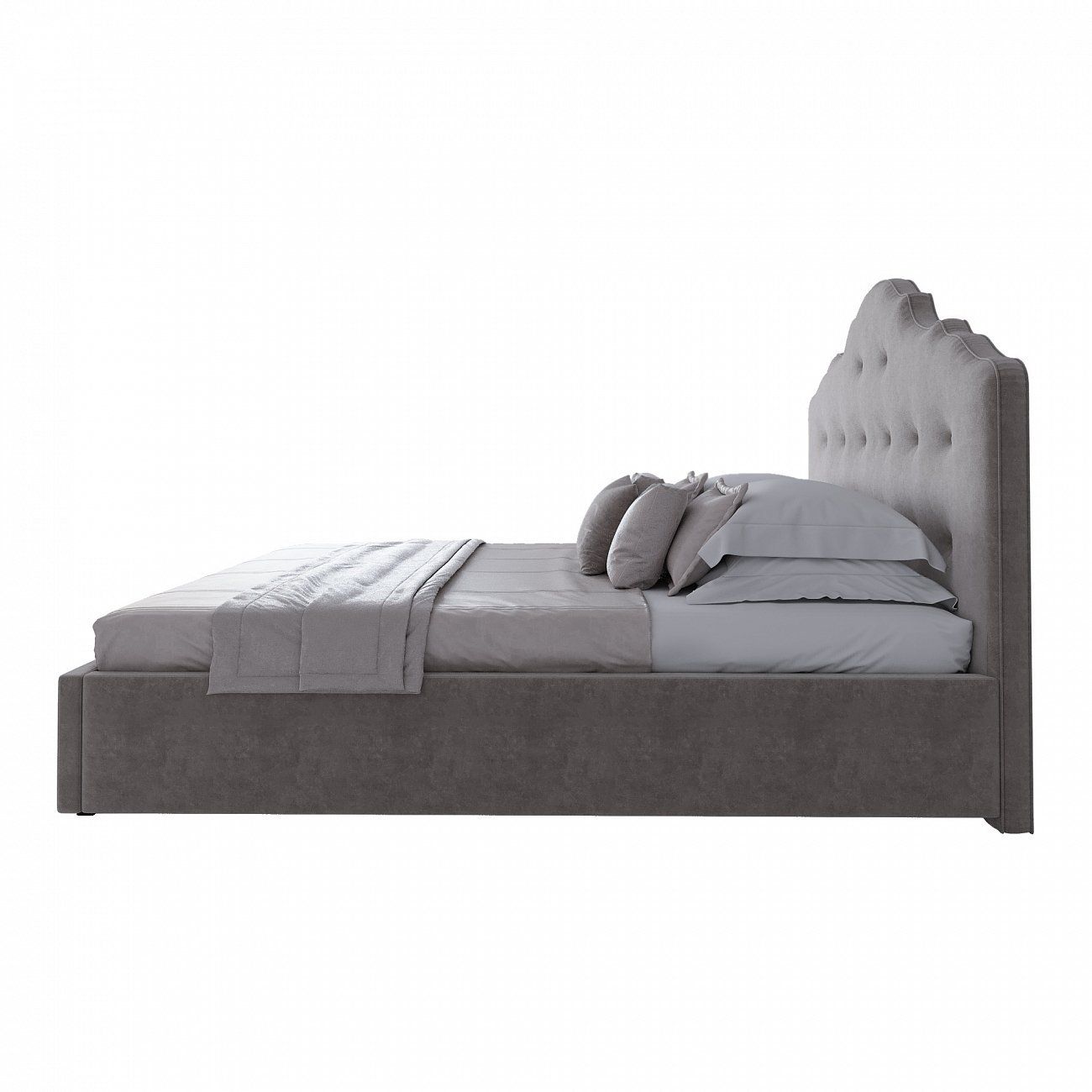 The bed is large 200x200 Palace grey