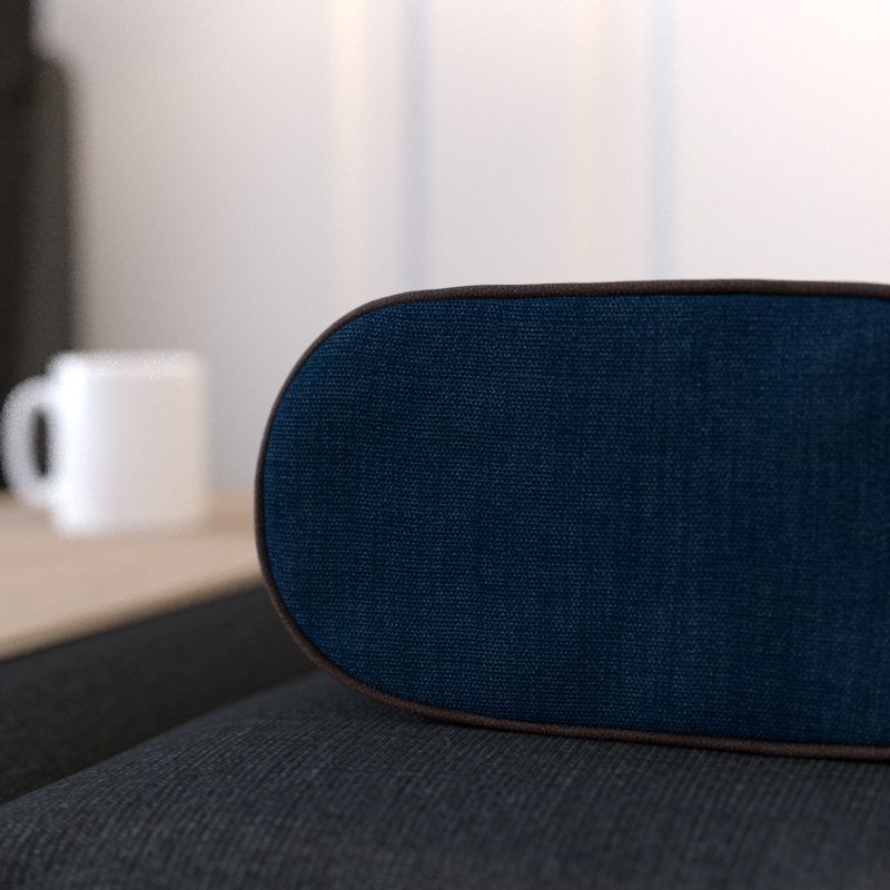Side cushion, blue