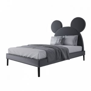 Кровать двуспальная 160х200 см черная Mickey Mouse