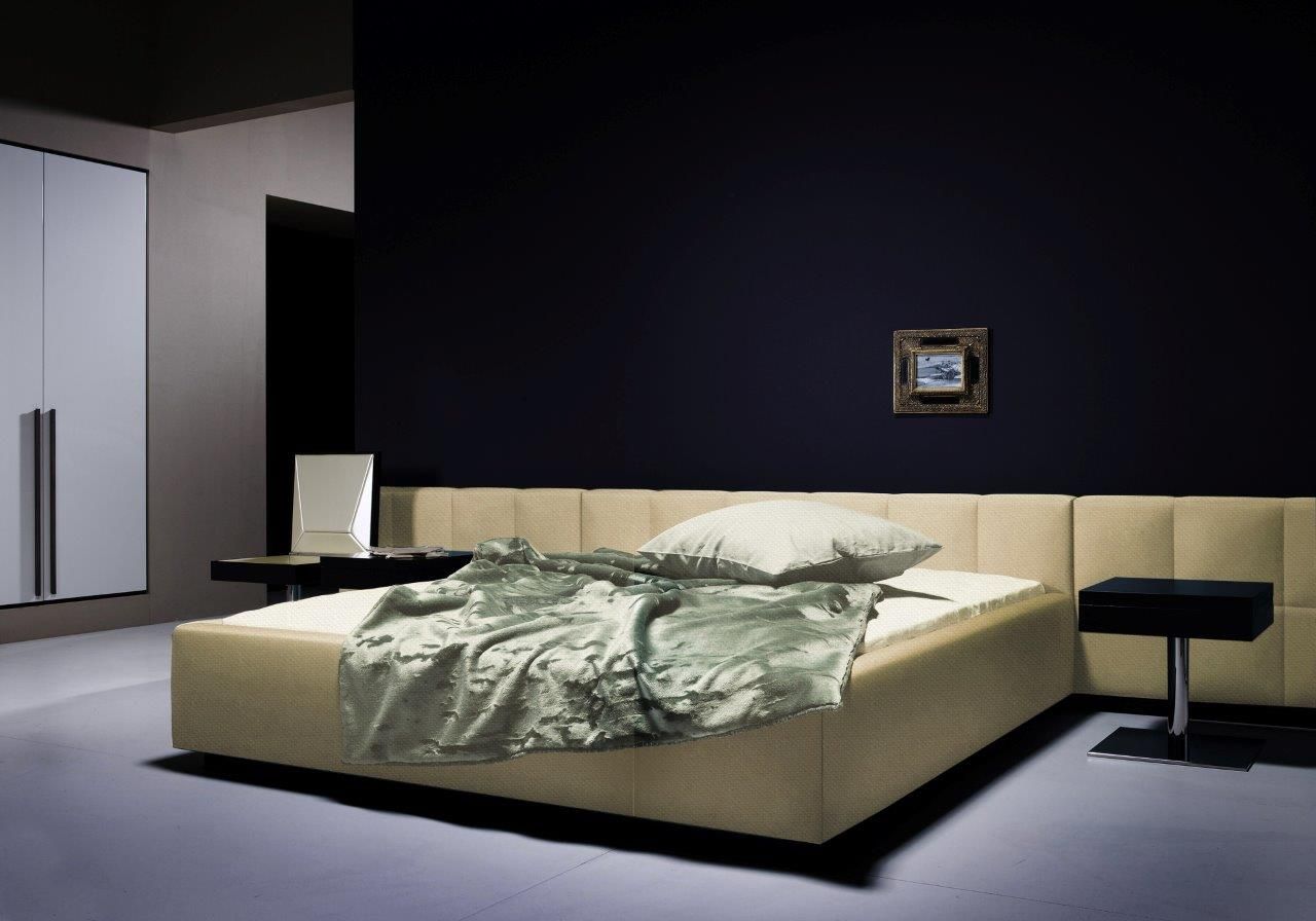 Кровать двуспальная 180х200 светло-бежевая Ohen Grande