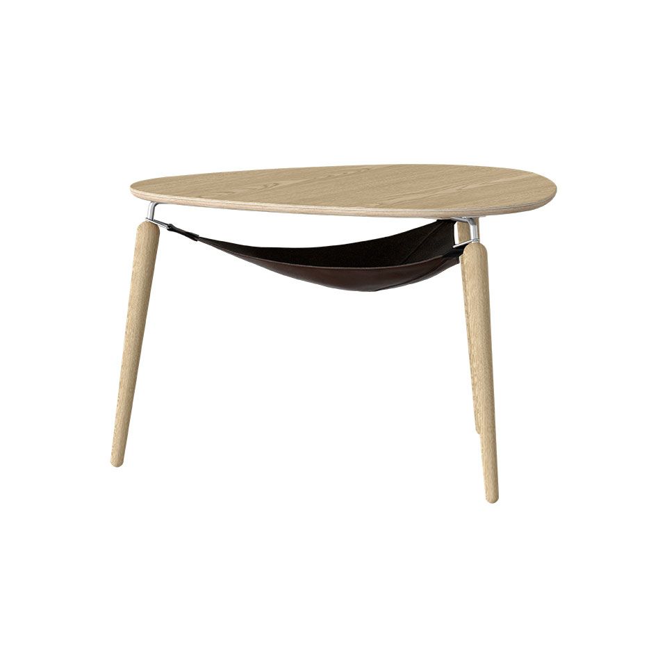Hang Out coffee table, oak/steel