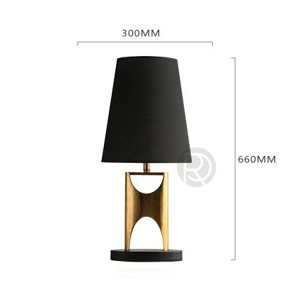 Дизайнерская настольная лампа BROCK by Romatti