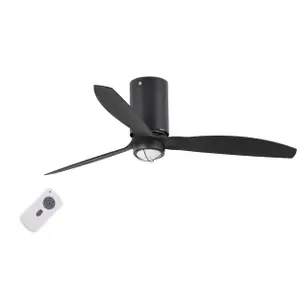 Люстра - вентилятор Mini Tube Fan Matt Black 1L 32043-10