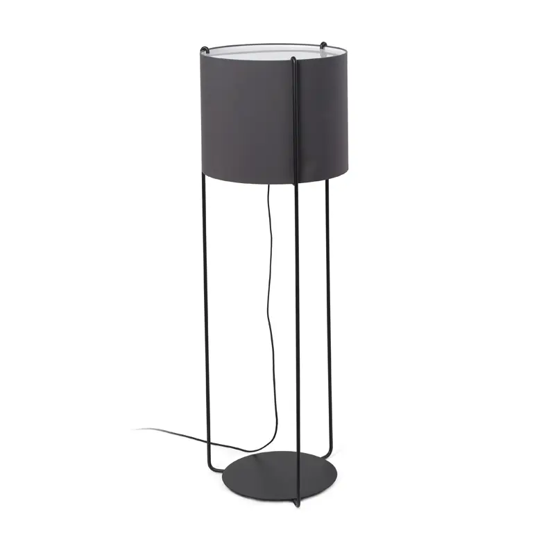 Floor lamp Drum black+grey 24023-34