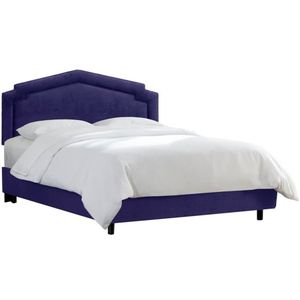 Double bed 180x200 cm blue Nina