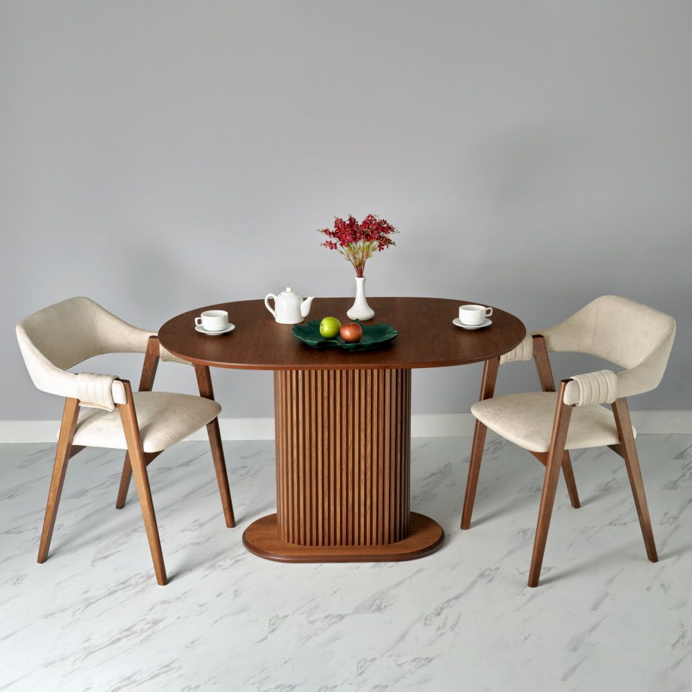 Стол Allure 120х80х75 см, шпон дуба, цвет орех