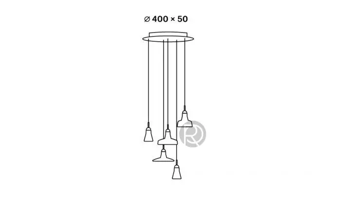 Hanging lamp SHADOWS PC929 by Brokis