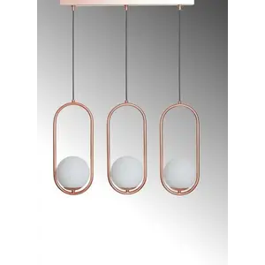 Подвесной светильник ZENGA TRIPLE COPPER by Romatti