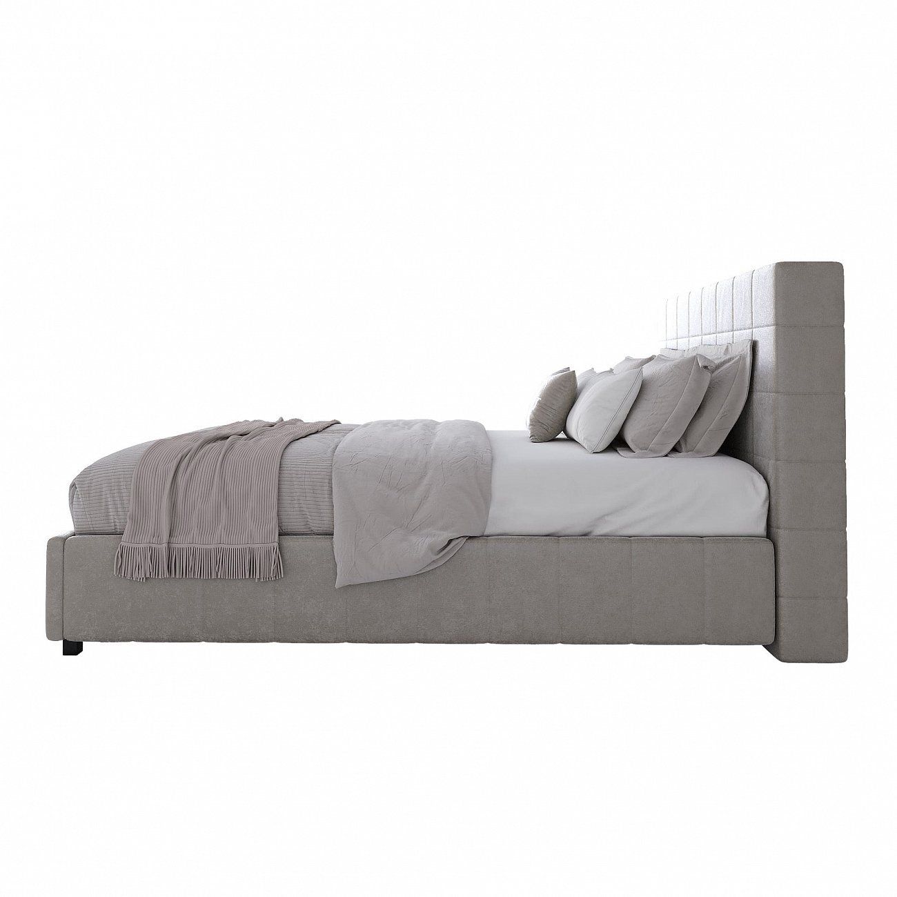 Shining Modern double bed 160x200 cm light beige