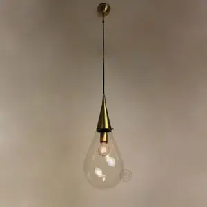 Pendant lamp BULB SINGLE GLASS by Romatti Lighting