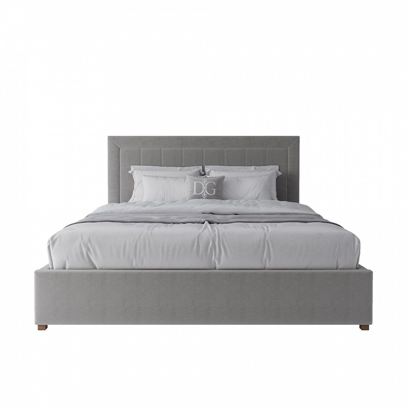 Double bed 180x200 cm beige Elizabeth