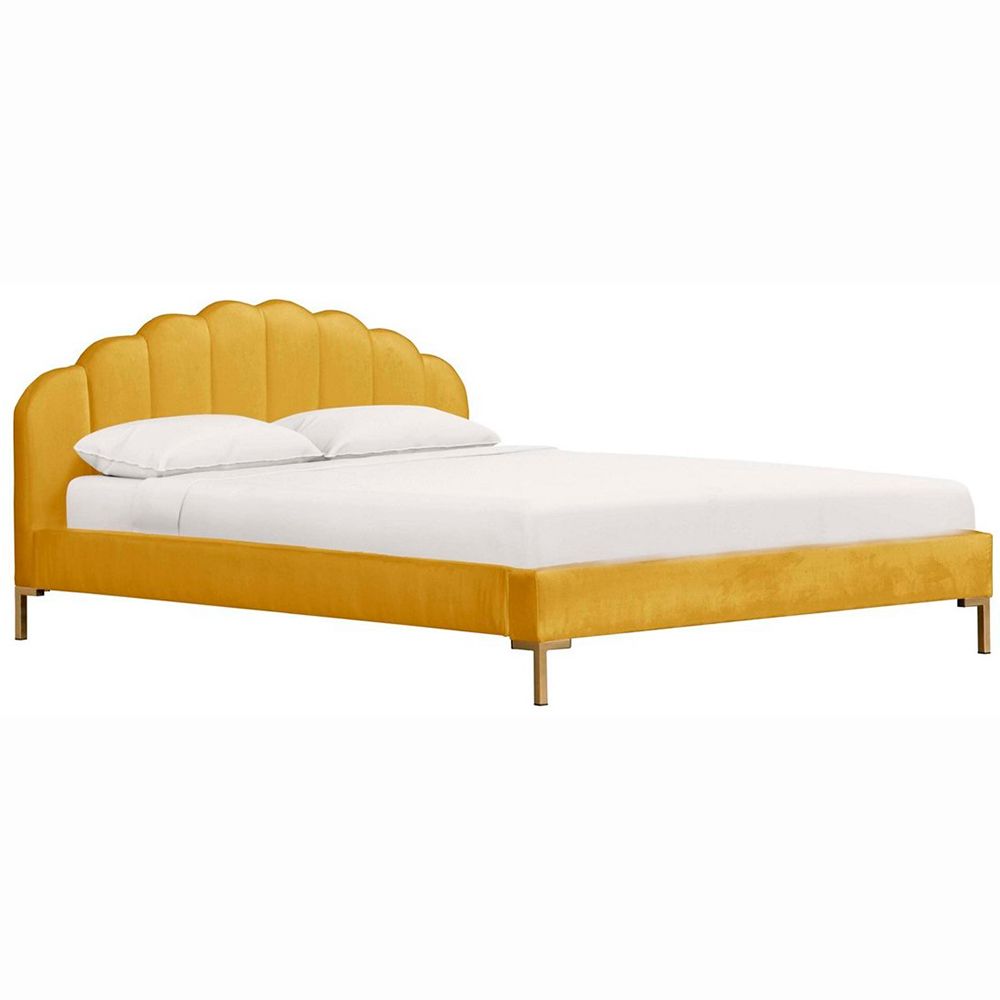 Double bed 180x200 yellow Isabella Platform
