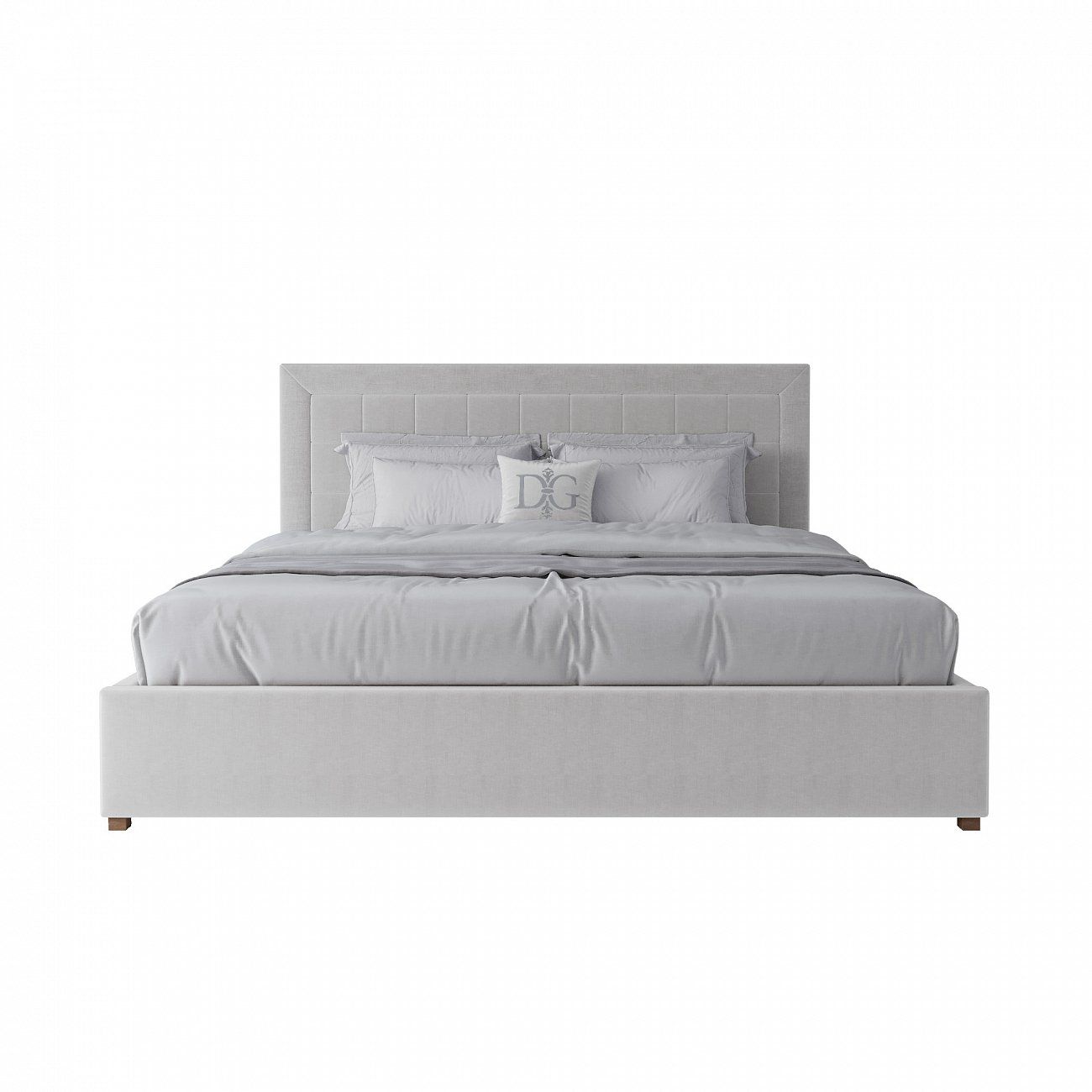 Large white bed 200x200 Elizabeth