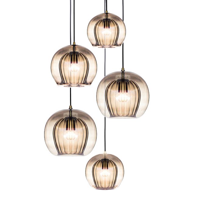 Chandelier PLEATED CRYSTAL by Marc Wood