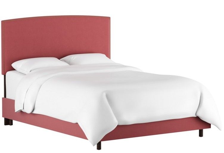 Double bed 180x200 red Everly Dusty Rose