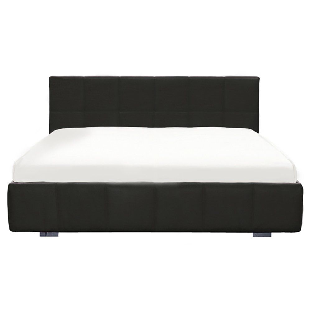 Double bed 180x200 cm dark grey Castell Grande