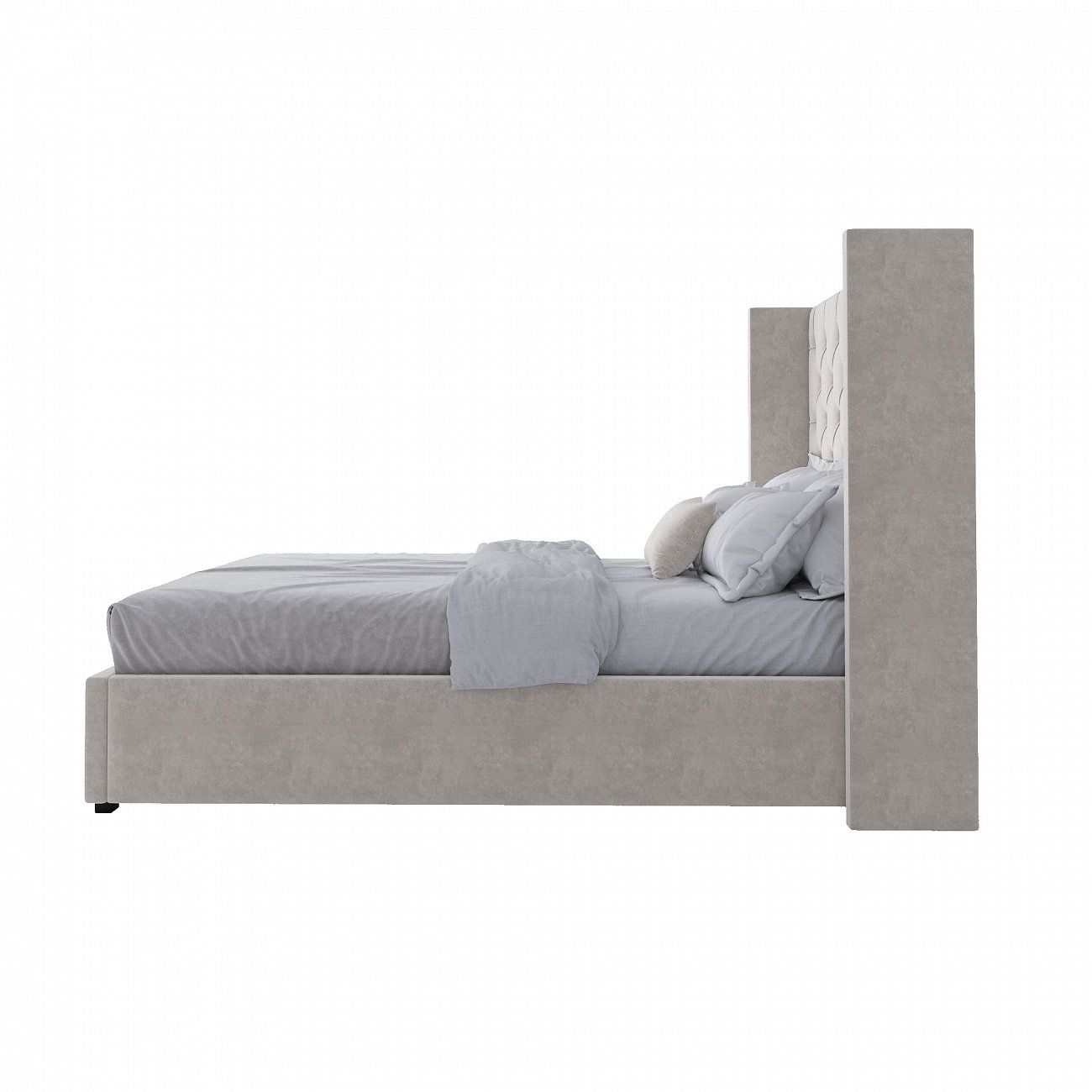 Teenage 140x200 cm milk bed with carriage screed without nails Wing-2