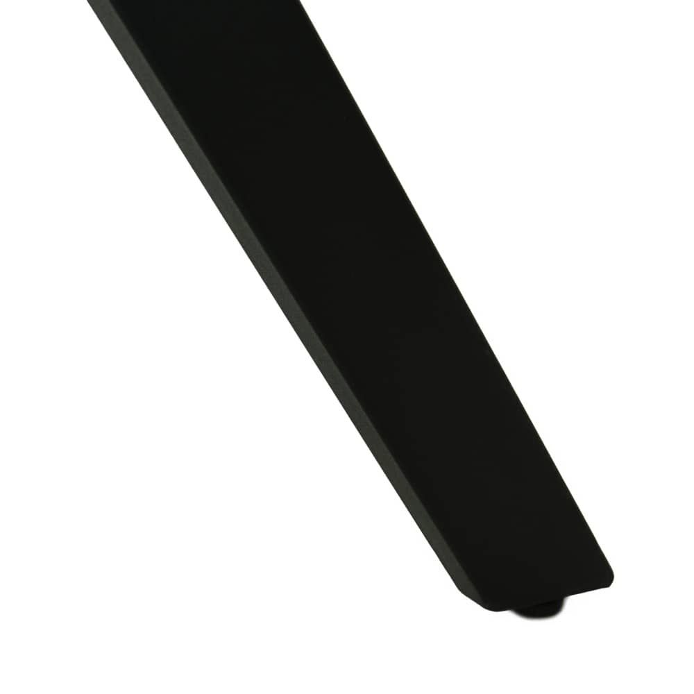 Стол Arthur раскладной 120-184x80x75см, керамогранит чёрный мрамор Greys Black, чёрный