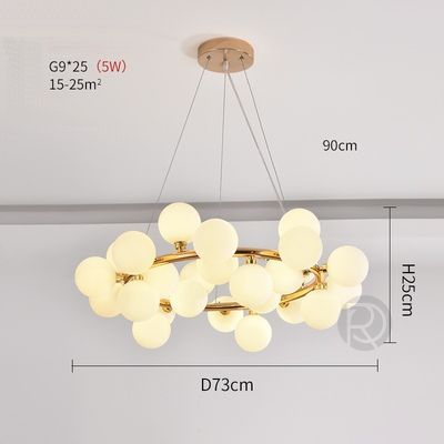 Designer chandelier SALOTTO RING by Romatti
