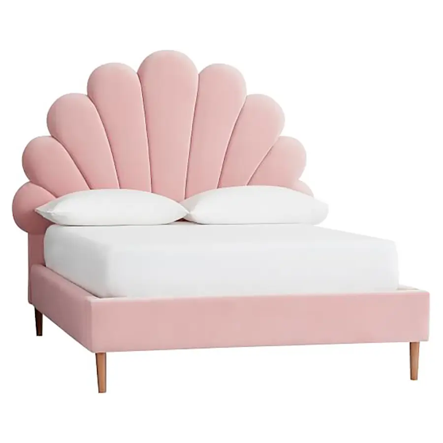 Double bed 180x200 cm pink Emily & Meritt Shell