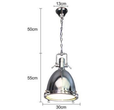 Hanging Lamp T1 Chrome Loft Steampunk Spotlight